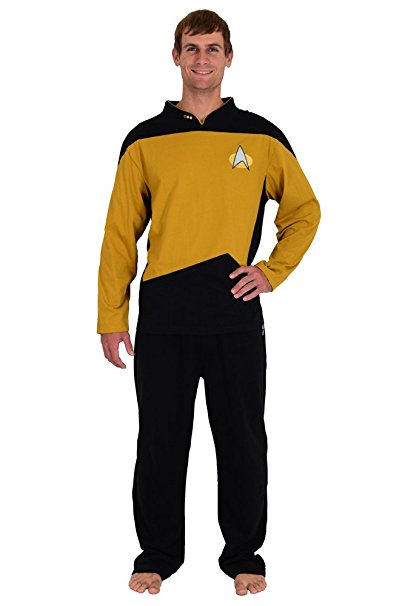 Robe Factory Unisex Star Trek NG Red Command Uniform Pajamas Set