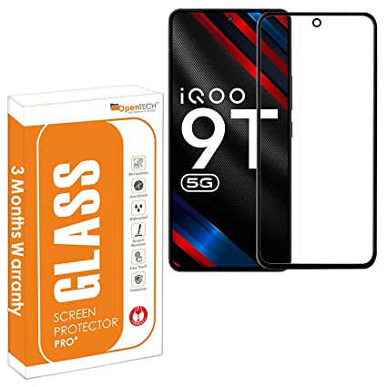 OpenTech® Tempered Glass Screen Protector Compatible for iQOO 9T 5G / iQOO 11 / iQOO Neo 7 with Edge to Edge Coverage and Easy Installation kit