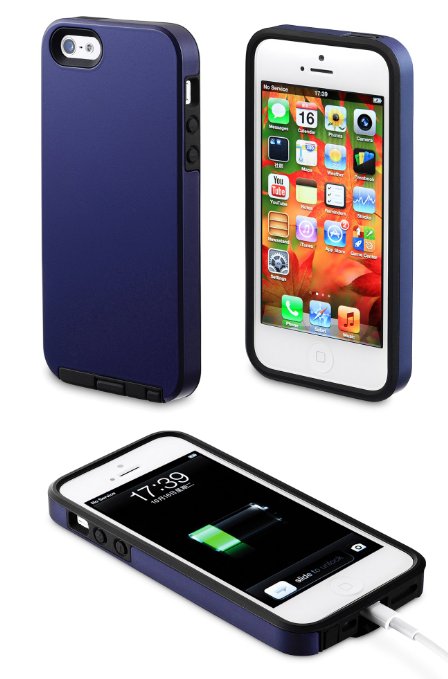 Acase iPhone 5s / 5 case - Superleggera PRO Dual Layer Protection case (Blue/Black)