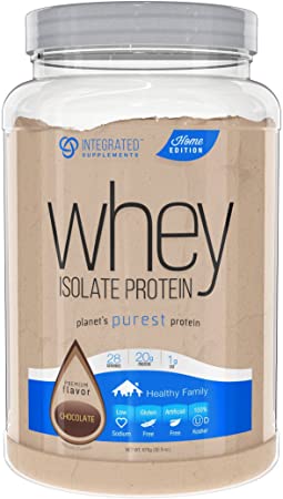 Integrated Supplements Whey Isolate Protein, Premium Flavor Chocolate, 1 Count