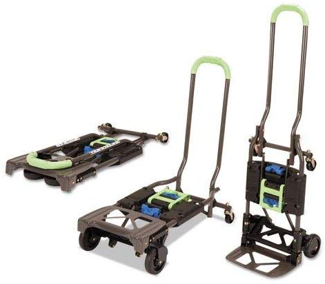 Cosco Shifter 300-Pound Capacity Multi-Position Heavy Duty Folding Hand Truck and Dolly, Green (Renewed)