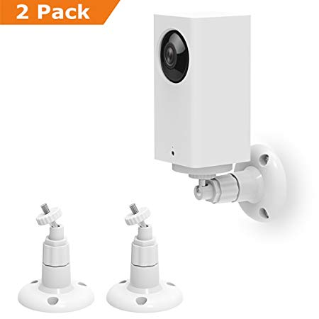 Wyze Cam Pan Wall Mount, Adjustable Indoor 360 Degree Swivel Ceiling Mount Bracket for Wyze Cam Pan 1080p, 2 Pack, by Mrount