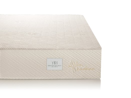 Brentwood 7 Gel Infused HD Memory Foam Mattress - 100 Made in USA - CertiPur Foam - 25-Year Warranty Triple Layer All-Natural Wool Sleep Surface and Bamboo Cover RV Twin Size 34 x 75 x 7