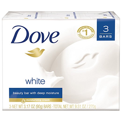 Dove Beauty Bar, White 3.17 oz, 3 Bar