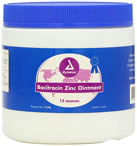 Dynarex Bacitracin Zinc, 15 Ounce Jar