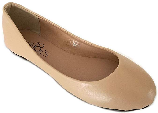 Shoes 18 Womens Classic Round Toe Ballerina Ballet Flat Shoes