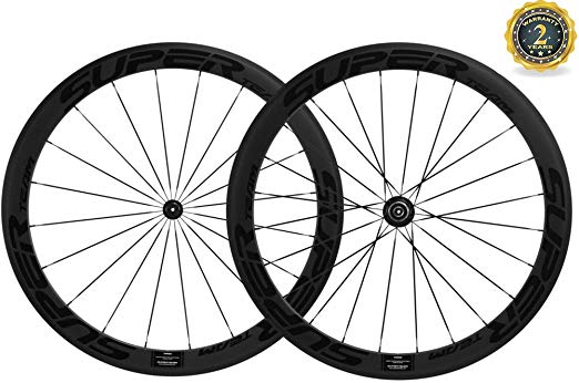 Superteam 50mm Clincher Wheelset 700c 23mm Width Cycling Racing Road Carbon Wheel Decal