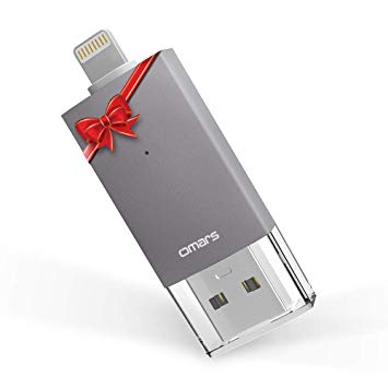 [Apple MFI Certified] OMARS Irisation USB Flash Drive 64GB with Lightning Connector Memory Stick for iPhone iPod iPad Computer Mac Laptop PC
