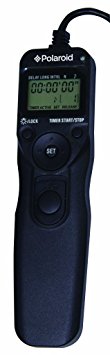 Polaroid Shutter Release Timer Remote Control For For The Canon Digital EOS Rebel T5i (700D), T5 (1200D), T4i (650D), T3 (1100D), T3i (600D), T1i (500D), T2i (550D), XSI (450D), XS (1000D), XTI (400D), XT (350D), 70D, 60D, G16, G15, G12, G11, G10, G1X Digital SLR Camera (Repalces RS-60E3)