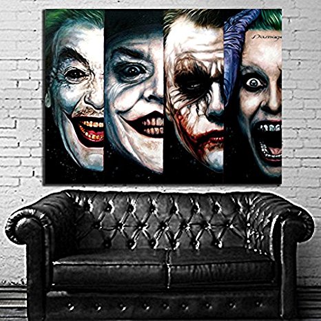 Poster Mural DC Comic Joker Pop Art Movie Batman 40x53 inch (100x133 cm) Adhesive Vinyl