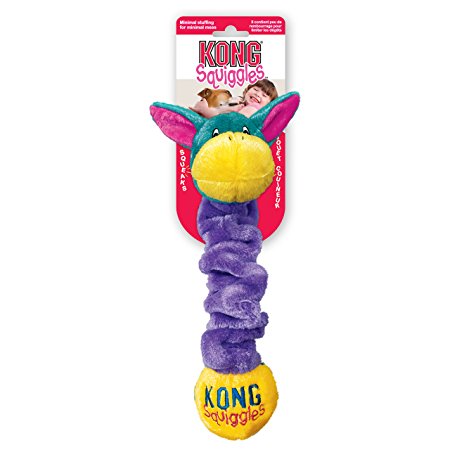 KONG Squiggles Dog Toy, Colors vary, Assorted