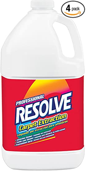Resolve Professional Carpet Extraction Cleaner, 4 Gallons (4 Bottles x 1 Gallon)