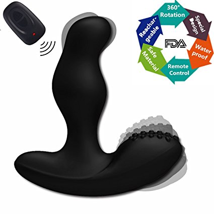 Anal Vibrator Butt Plug Massager, Cupider Vibrating Prostate Massager for Male Orgams Dual Motor 19 Stimulation Modes for Intense Stimulation Remote Control Anal Sex Toy & Personal G-Spot Vibrator