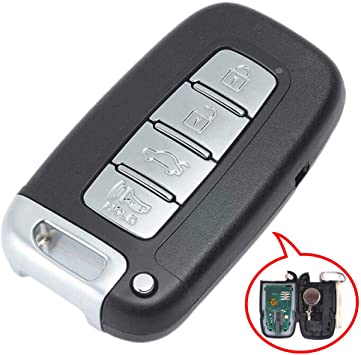 Beefunny 315MHz ID46 Chip 4 Button FCC ID: SY5HMFNA04 Remote Car Key Fob for Hyundai Accent Sonata Genesis Equus (1)