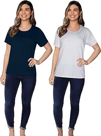 Fruit of the Loom Women’s Crafted Comfort™ Pima Cotton Short Sleeve T-shirts