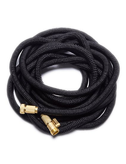 Arven Newest 25' Expanding Hose, Strongest Expandable Garden Hose on the Planet. Double Latex Core, Extra Strength Fabric,Black