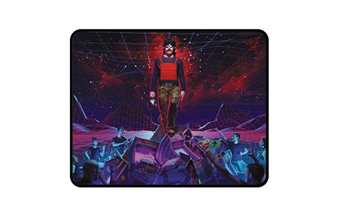Razer Goliathus Speed (Large) Gaming Mouse Pad: Smooth Gaming Mat - Anti-Slip Rubber Base - Portable Cloth Design - Anti-Fraying Stitched Frame - Dr. Disrespect Edition