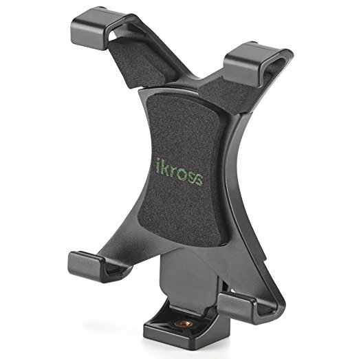 Tablet Tripod Adapter, iKross 7 - 10.2 inch Tablet Universal Tripod Mount Adapter with 1/4-20 Connector - (12.5-20 cm Adjustable Width)