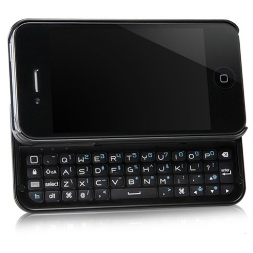 BoxWave Keyboard Buddy iPhone 4/4S Case - Bluetooth Keyboard Case with Integrated Apple Commands for Apple iPhone 4/4S (Jet Black)