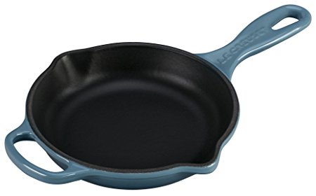 Le Creuset Enameled Cast Iron 6-1/3" Signature Iron Handle Skillet - Marine