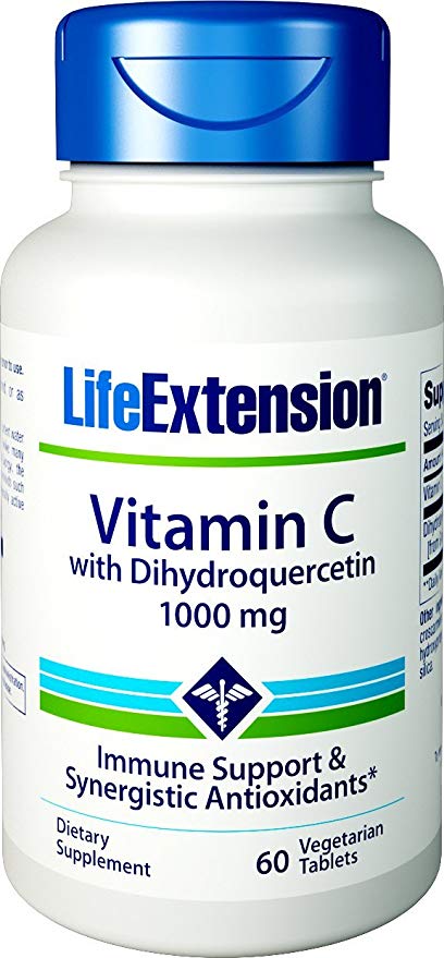 Life Extension Vitamin C with Dihydroquercetin (1,000mg, 60 Vegetarian Tablets)