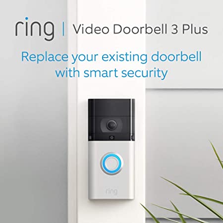 All-new Ring Video Doorbell 3 Plus | 1080p HD video, Advanced Motion Detection, 4-second previews and easy installation