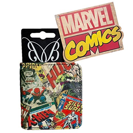 Comic retro zip wallet