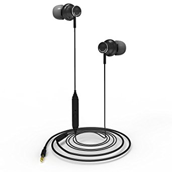 Wired Earphone,SoundPEATS In-Ear Earbuds Headphone Build-in Microphone Ergonomic Comfort Fit,Dynamic Crystal Clear Sound Headset (Black1)