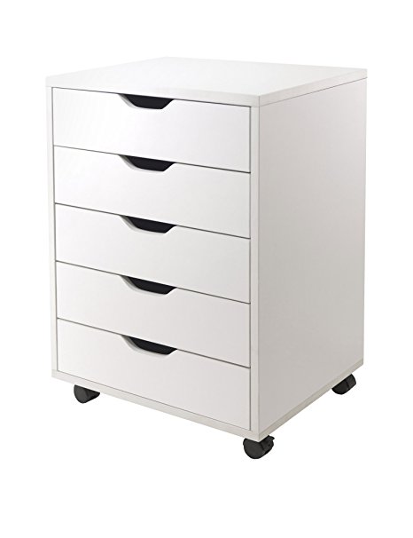 Winsome Wood Halifax Cabinet For Closet/Office, 5 Drawers, White