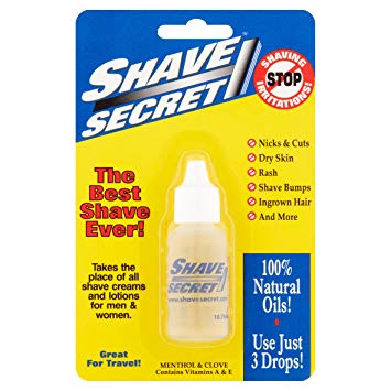 SHAVE SECRET SHAVING OIL- THE BEST SHAVE EVER! 18.75ML - 4 PACK VALUE!! by Shave Secret