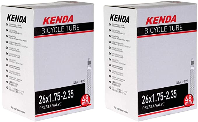 Kenda Butyl Tube, 26 x 1.75-2.35" Presta Valve 48mm - 2-Pack