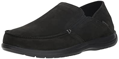 crocs SC Convertible Leather Black Men Loafer