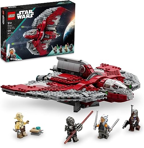 LEGO Star Wars Ahsoka Tano’s T-6 Jedi Shuttle 75362 Star Wars Playset Based on The Ahsoka TV Series, Show Inspired Building Toy for Ahsoka Fans Featuring a Buildable Starship and 4 Star Wars Figures