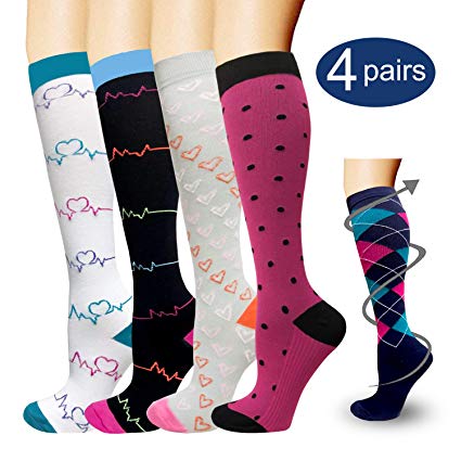 Compression Socks For Men & Women 20-25mmhg - Best for Running,Medical,Sports,Flight Travel, Pregnancy