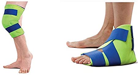 Polar Ice Large Knee Wrap and Polar Ice Foot and Ankle Wrap - Cold Therapy Ice Pack