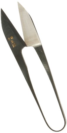 Kotobuki Traditional Japanese Thread Scissors Black Finish with Short Blade