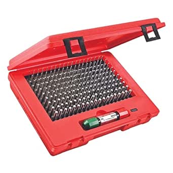 Starrett Precision Steel Pin Gage Set with Rugged, High Impact Protective Case - Ideal for Carpenters and Home Improvement - .061-.250" Range, Minus Set Type, 190 Number of Gages - S4003-250