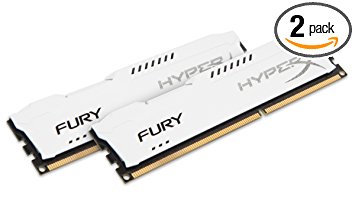 Kingston HyperX FURY 16GB Kit (2x8GB) 1333MHz DDR3 CL9 DIMM - White (HX313C9FWK2/16)