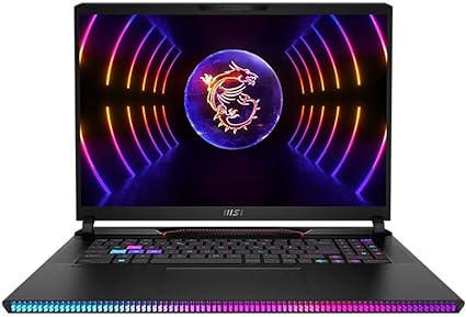 MSI Raider GE78HX 17.3" QHD  240Hz IPS Gaming Laptop Computer - 13th Gen Intel 24-Core i9-13950HX, NVIDIA GeForce RTX 4070 8GB GDDR6, 32GB DDR5 RAM, 2TB NVMe SSD, Win11 Pro: Dark Grey 13VG-020US