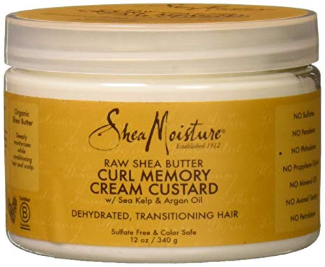 Shea Moisture Raw Butter Curl Memory Custard Cream for Unisex, 12 Ounce