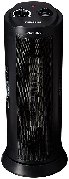 Pelonis NT15-13L Tower Ceramic Heater, 1500-watt, Black