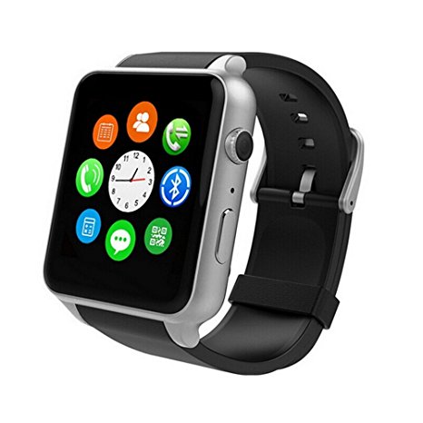 Naladoo GT88 NFC Life Waterproof Smart Watch Heart Rate Monitor Wrist Watch (Silver)