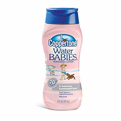 Coppertone Water Babies Sunscreen Lotion, SPF 70 , 8 oz.