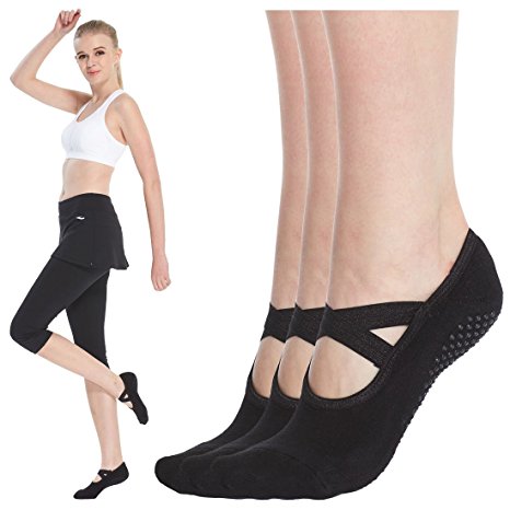Yoga Socks for Women Non Skid Socks with Grips Barre Socks Pilates Socks for Women