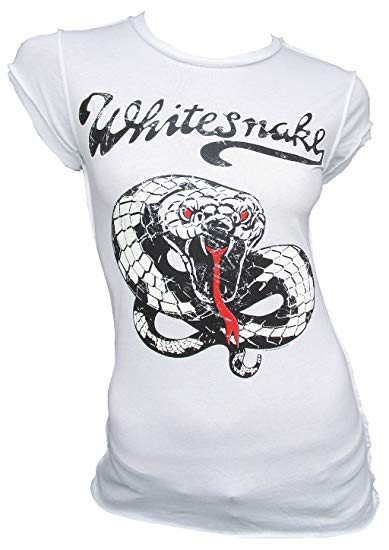 Amplified Vintage Woman T-Shirt White Official Whitesnake Snake