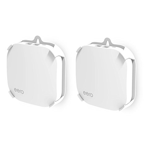 Eero Pro WiFi System Wall Mount Bracket, Basstop ABS Wall Mount Bracket Mount Stand Holder For Eero Pro WiFi System (Both 1st and 2nd Gen.), Pack of 2