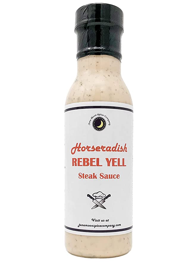 Premium | HORSERADISH Rebel Yell Steak Sauce | Low Saturated Fat | Low Cholesterol | Low Sugar | CRAFTED in Small Batches with Farm Fresh INGREDIENTS for Premium Flavor and Zest