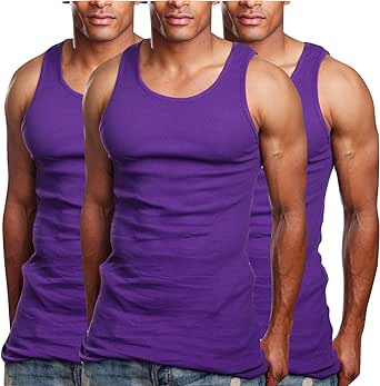 ToBeInStyle Men’s Long Muscle Tank Top Workout A-Shirt