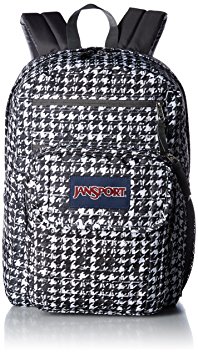 JanSport Unisex Digital Student Black Texture Tooth Backpack