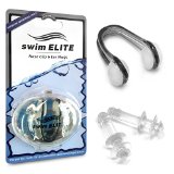 Keep Water Out Premium Swimming Ear Plugs and Nose Clip Bundle